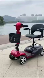 {SG} Portable walking bike for the elderly an electric four-wheeled vehicle suitable for the elderly