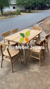 SATU SET MEJA MAKAN KURSI ROPAN KURSI CAFE KURSI RESTORAN