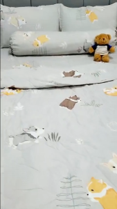 🟥LINK ĐỦ SIZE🟥 Bộ 5 Món Chăn Ga Gối Tencel Than Hoạt Tính Nemtot Bedding Thoáng Mát Kháng Khuẩn Bộ Gồm Mền Chần Bông _ Nemtot Bedding