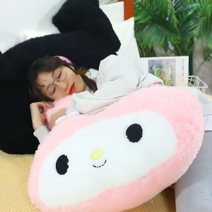 Patung Plush Sanrio Kuromi 100CM Comel | Bantal Sofa Mainan Anak | Hadiah My Melody Patung Lembut Kapasiti Besar