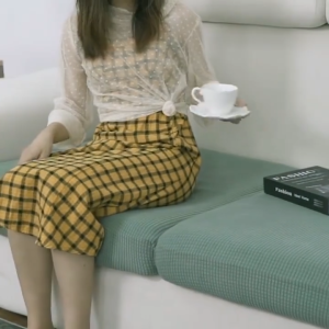 ผ้าคลุมเบาโซฟา ยืดหยุ่น สีพื้น สำหรับการตกแต่งบ้าน กันฝุ่นกันแมวข่วน กันน้ำ ปลอกที่นั่งโซฟา 1ที่นั่ง