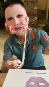 Mặt Nạ Nâng Cơ Masage Hồng Ngoại - Cao Cấp Bảo hành 12 tháng