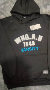 Hoodie WHO A.U Varsity Pull Bordir Premium Distro Hing Quality