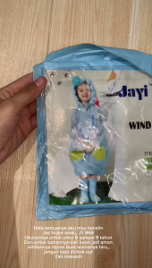 Jas Hujan Mantel Terusan Anak Animal / PVC / Import 85004