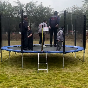 MEIJIASI แทรมโพลีน แทรมโพลีนสำหรับผู้ใหญ่แทรมโพลีเด็ก16/14/12/10/8/6/5FT แทรมโพลีน แทรมโพลีนในร่มและกลางแจ้ง เลือกหลายขนาด แทรมโพลีน แทรมโพลีนสำหรับผู้เล่นหลายคนเป็นตัวเลือกแรกสำหรับการพักผ่อนแล มีบริการติดตั้งครับะความบันเทิงของครอบครัว แทมโพลีนใหญ่