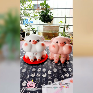 Bộ Đựng Tiền Heo Béo Dễ Thương Cho Trẻ Em ống tiết kiệm