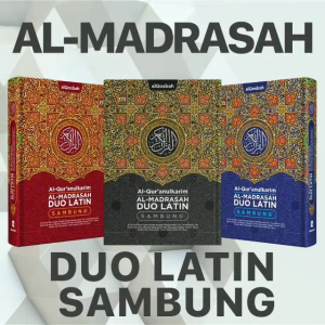 Alquran Duo Latin Sambung A4 Besar Terjemahan Al madrasah Alqosbah