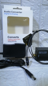 Digital to Analog Audio Converter Digital Optical Coaxial Toslink to Analog L/R Audio Convert