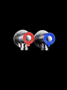 Van nước nóng lạnh 1 đầu ra thép không gỉ khoá nước đa năng riêng biệt ren 21mm