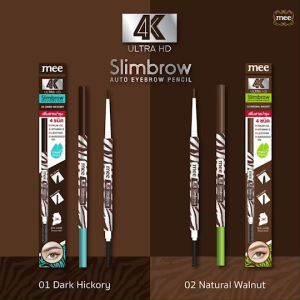 Mee 4K Ultra HD Slimbrow Auto Eyebrow Pencil // ดินสอเขียนคิ้วเนื้อฝุ่นหัวเรียวเล็ก มี 2 เฉดสี