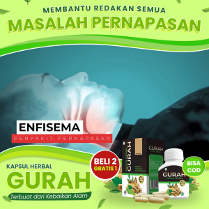 Kapsul Herbal Gurah Asli Original 100% - Beli 2 Gratis 1 Atasi Gangguan Pernafasan