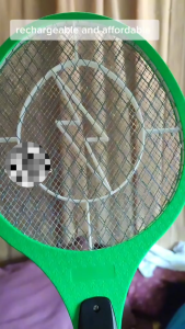 Swatter Electric Mosquito Racket Rechargeable Insect Fly Pest Bug Pat Special 3layer 2500V Touching Net on Flat Surfaces