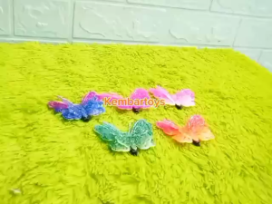 J-KUPU CANTIK BANGET!! BROS JEPIT RAMBUT KUPU GLITTER warna Random