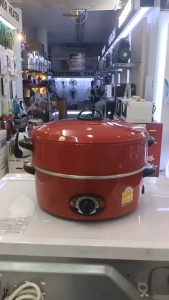 กระทะ HANABISHI 2 ชั้น ส่งฟรี ราคาถูก รับประกัน 1 ปี ชุดกระทะ 12 นิ้ว รุ่น HEP-1900S ทำให้เก็บเงินปลายทาง