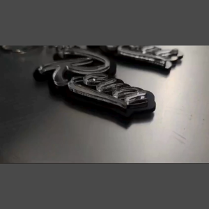 GANTUNGAN KUNCI CUSTOM NAMA SENDIRI AKRILIK PREMIUM SOUVENIR MURAH DOUBLE LAYER