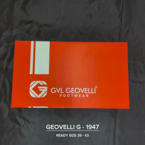 Gvl Geovelli Sepatu Pantopel Pria Klasik Moerena 1947 Natural HItam Casual Formal 39-43