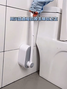 Chổi cọ nhà vệ sinh toilet chổi cọ vệ sinh bồn cầu dùng 1 lần dán tường đầu cọ chứa dung dịch làm sạch