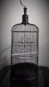 Sangkar Bulat Besi Burung Pleci Merek Dragon Diameter 23cm