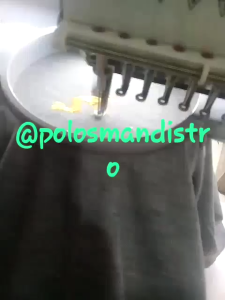 COD Kaos Kerah Polo Shirt Cowok Cewek Giordano Lengan Pendek Bordir Lion