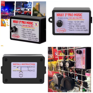 NHAY 3+ Pro Music Rapid Horn Relay 12-24V (12 Tones) for All Motorcycle Cars Jeep Truck etc...