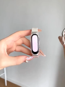 Dây đeo đồng hồ silicon thể thao khóa bướm cho Xiaomi Mi Band 9 8 7 6 5 NFC