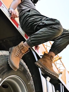Mens Safety Boots Military Tactical Big Size Oil Resistant Protector shoes Kasut Keselamatan Army Bot