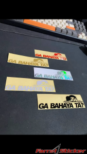 Sticker Gak Bahaya: Desain Lucu & Tahan Air