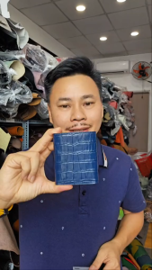 Ví Longdo kẹp tiền ví nam mini nhỏ gọn bảo hành 5 năm Longdo Leather - B15