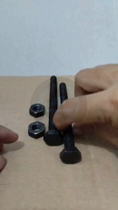 BAUT MUR BAJA M10 X 120 FULL DRAT PANJANG 12CM KUNCI 17 12 CM BAUD HTB GRADE 8.8 HITAM M10X120 10X120 10 X 120 DIAMETER DRAT 10MM PITCH DRAT 1.5 SKRUP SEKRUP