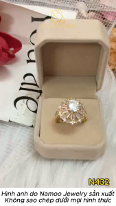 Nhẫn Thời Trang N432 Trang Sức Nữ Bền Màu Lấp Lánh Sang Trọng