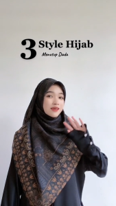 Hijab Voal Motif Jumbo Segi Empat Syari Size 115x115 Motif Butterfly