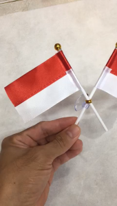 Tempelan kaca bendera Indonesia merah putih spesial DIRGAHAYU HUT RI