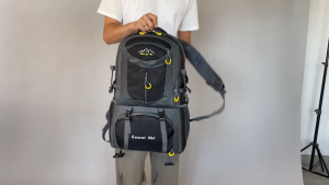 Techdoo Tas Ransel Gunung Pria 60 Liter Tas Hiking Besar Tas Traveling Camping Outdoor 60L TR120