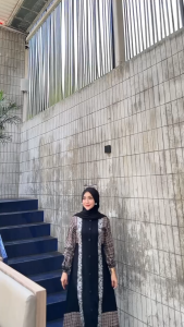 GAMIS TWILL BUSUI FRIENDLY MODEL KANCING KLOK