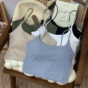 C04 Áo Bra Trơn 2 Dây KATHY BRA Chất Su Mát Dày Màu Basic Dễ Phối Đồ Có Mút Ngực Co Dãn Tốt