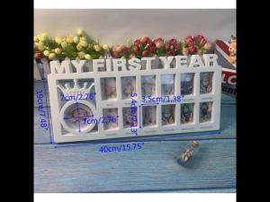 My First Year Baby Keepsake Frame: Souvenirs for New Parents