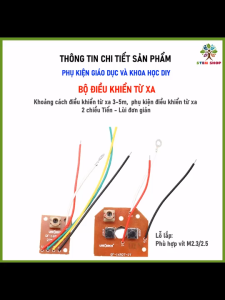 Linh kiện STEM. Bộ mạch điện điều khiển từ xa đơn giản dùng cho các sản phẩm stem mô hình stem đồ chơi stem3g