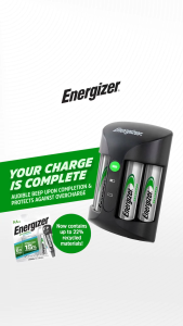 Energizer Recharge Pro Charger CHPRO + 4AA Batteries Included