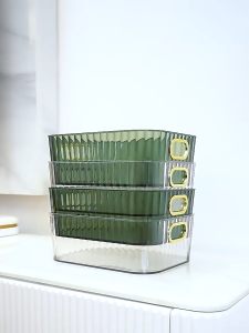Storage Box Transparan Organizer Kosmetik Ukuran Besar - Kotak Penyimpanan Akrilik - Organizer Meja Rias