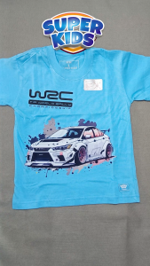 Kaos Anak Laki-laki Gambar Mobil WRC Rally Usia 1-5 Tahun Bahan 100% Cotton Premium 30s