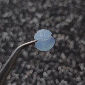 Q534 Charm túi tiền Aquamarine sẵn lỗ 2li size to xỏ vừa vòng cáp mix vòng hạt đều dễ thương cho Thủy và Mộc - Phong Thuỷ TUDO P