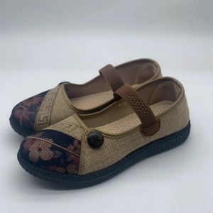 QINGSHUI sepatu Loafer Wanita.Sepatu Flat Wanita Slip-on.Sepatu bordir tangan wanita.Sepatu Kasual Wanita