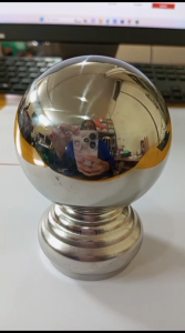 Mahkota Stainless Bola 2 1/2in x 3in Aksesories stainless steel tangga pagar kanopi