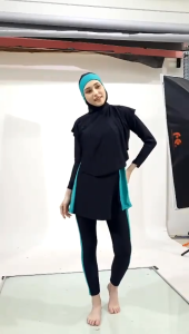 Baju renang muslim polos BAJU RENANG MUSLIM BABY DOL DEWASA