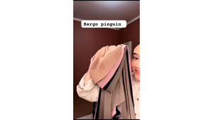 HIJAB INSTAN KERUDUNG BERGO OVAL PINGUIN UKURAN L JERSEY PREMIUM Muslim Wanita Renda