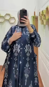 GAMIS DY MOTIF SILK TERBARU JUMBO STANDARD SERAGAM