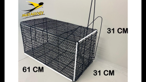 【Ready Stock】Big Cage Monkey Fox Squirrel 61x31x31Cm/ Sangkar Besar Kucing Tupai Perangkap Musang Monyet Biawak Sangkar Besi