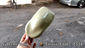 2K Paint AIKKA CS26 Desert Khaki OLDSCHOOL SOLID SERIES Color Car Motor Paint DIY Aerosol Spray Cat Bancuh Kereta 车漆