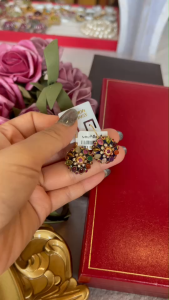 💥ต่างหูพลอยแท้ อัญมณีคัดเกรด รัตนชาติ พลอยเสริมดวง ดีไซน์สีดา น้ำสวยคีดพิเศษ เครื่องประดับของแท้สินค้ามีใบรับประกันดูแลตลอดการใช้งาน