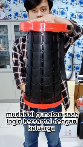 Kursi Lipat Portable Telescopic Chair Outdoor Bangku Multifungsi Portable & Praktis